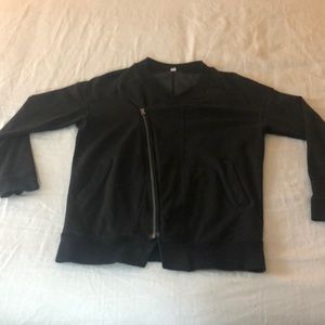 LuluLemon asymmetric sweatshirt jacket